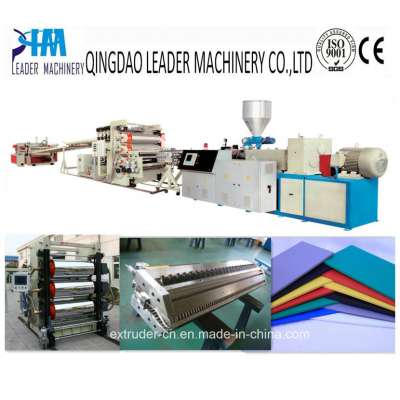 PVC Plastic Plate Machine PVC Free Foam Plate Extrusion Line