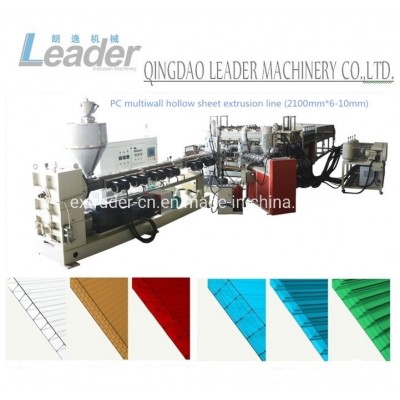 PC Hollow Plate Polycarbonate Hollow Profile Sheet Extruding Line