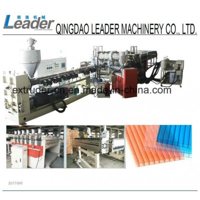 UV Resistance Polycarbonate PC Hollow Grid Sheets Machine Production Line